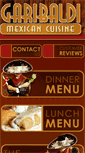 Mobile Screenshot of garibaldimexicancuisine.com